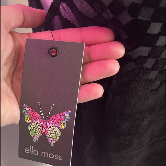 NWT Ella Moss Marlow Burnout Fringe Dress - Picture 2 of 7